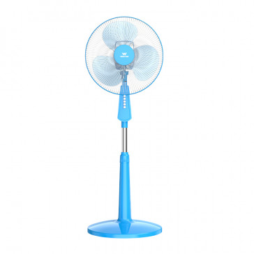 WALTON Pedestal Fan 400mm Butterfly Sky blue